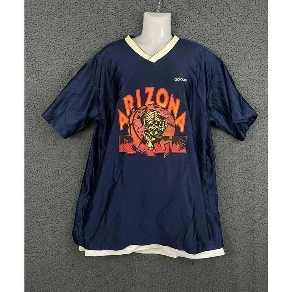 NWT Phoenix Suns Athletic Club Arizona Rage Jersey LARGE Adidas Reversible Blue - Picture 7 of 11